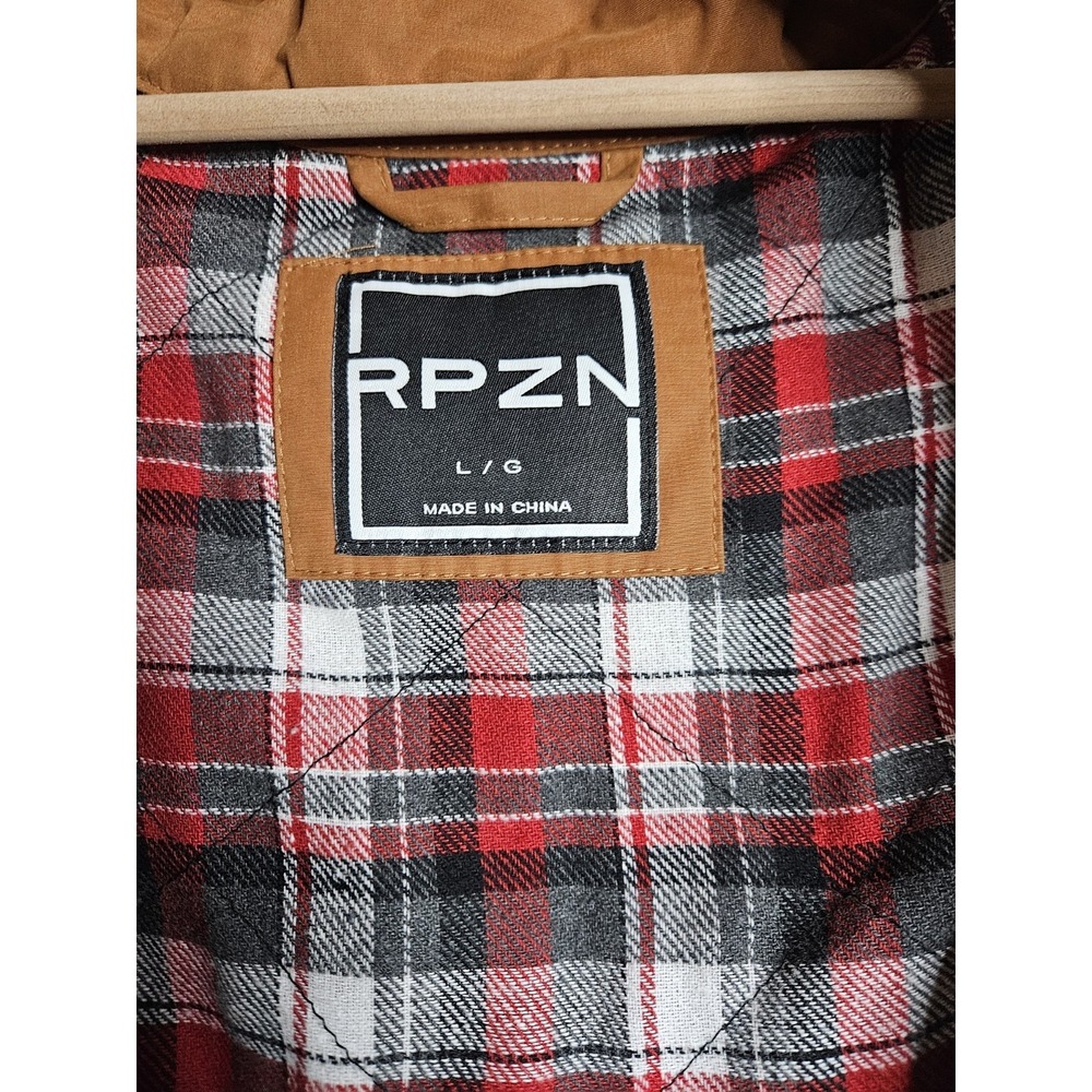 RPZN Men's Vest Chore Ranch Hunting Utility Brown Quilted Size L - Picture 5 of 6